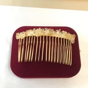 COPY - citrine crystal Hair clip Hair comb